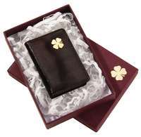 Футляр для визиток «Счастливый клевер»