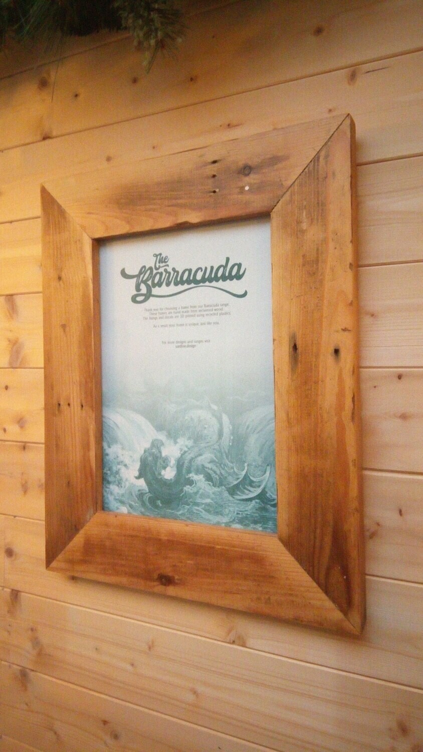 The Barracuda - Reclaimed Wood A4 Picture Frame