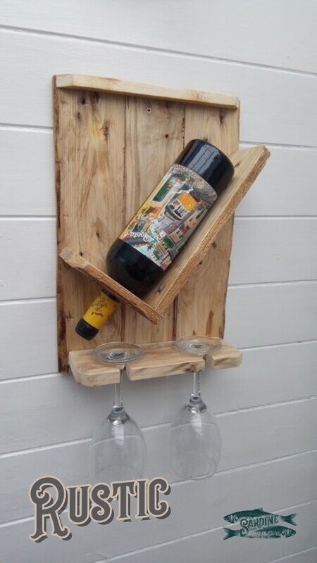 Rustic Wine Rack - Reclaimed Wood
