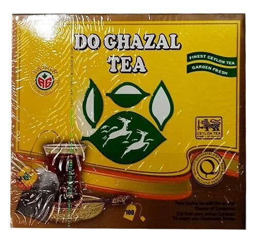 چای پاکتی سیاه با عطر هل دوغزال 100 عددی - شالی شاپ