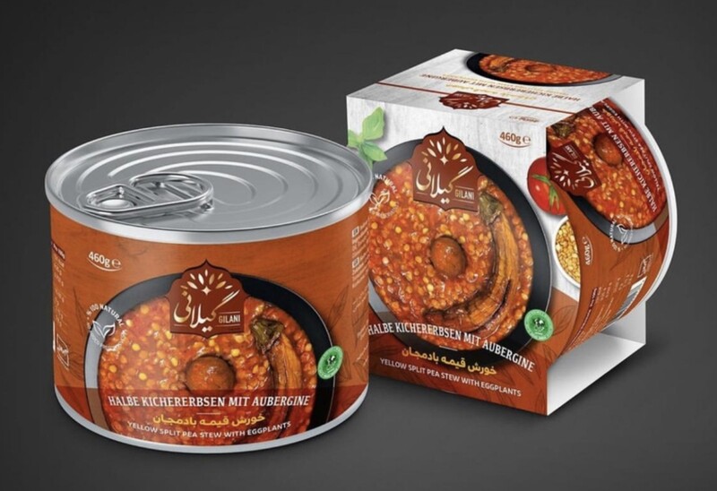 خورشت آماده قیمه بادمجان بدون گوشت محصولات گیلانی - 460 گرمی خورشت آماده قیمه بادمجان بدون گوشت محصولات گیلانی - 460 گرمی
