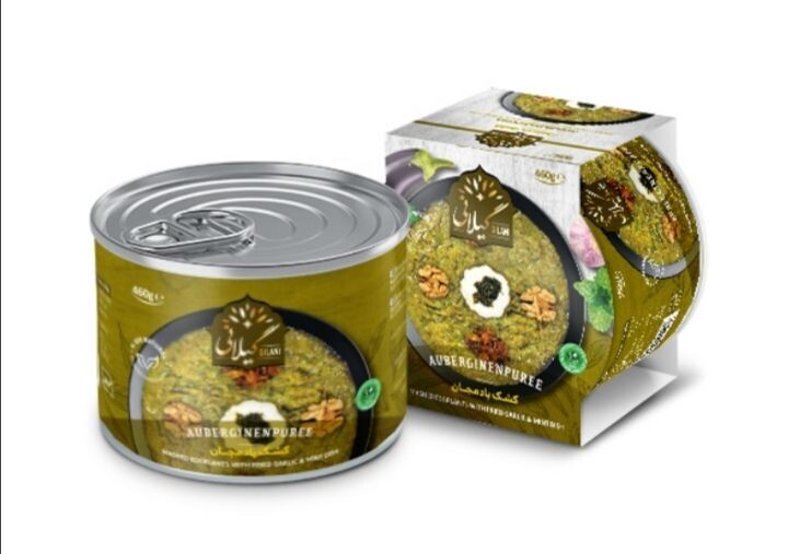 خوراک آماده کشک و بادمجان محصولات گیلانی - 460 گرمی