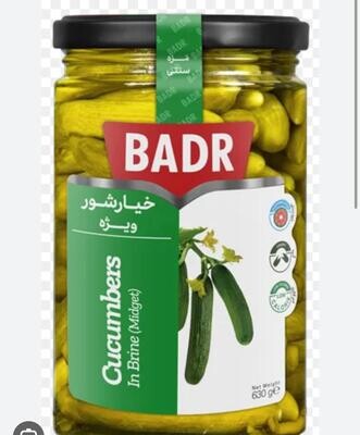 خیارشور ویژه صنایع غذایی بدر 630 گرمی