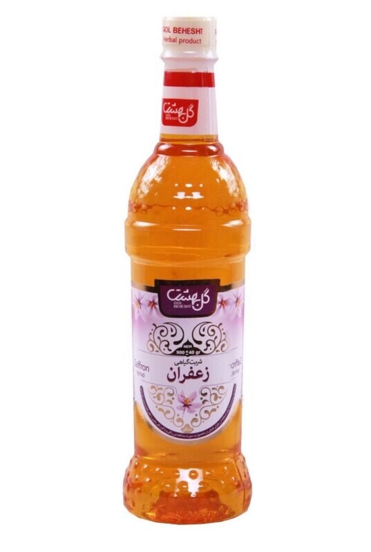 شربت زعفران گل بهشت 900 میلی شربت زعفران گل بهشت 900 میلی