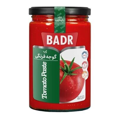 رب گوجه صنایع غذایی بدر 650 گرمی رب گوجه صنایع غذایی بدر 650 گرمی