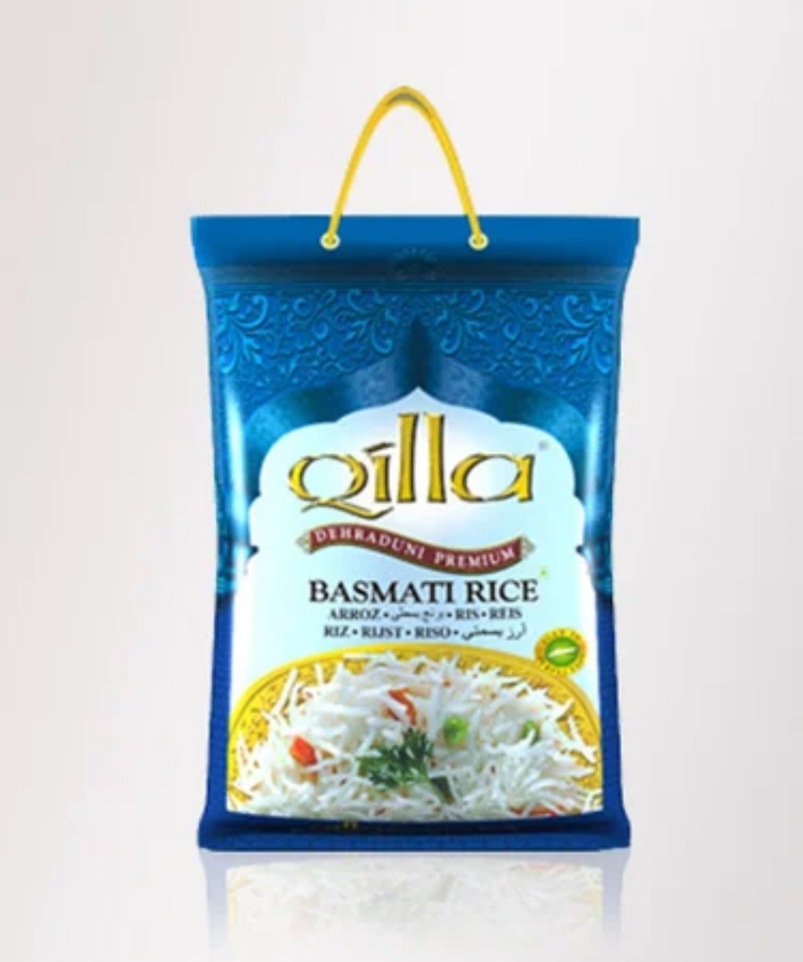 5 kg  برنج سوپر  باسماتی سفید دانه بلند  Qilla Basmati Reis