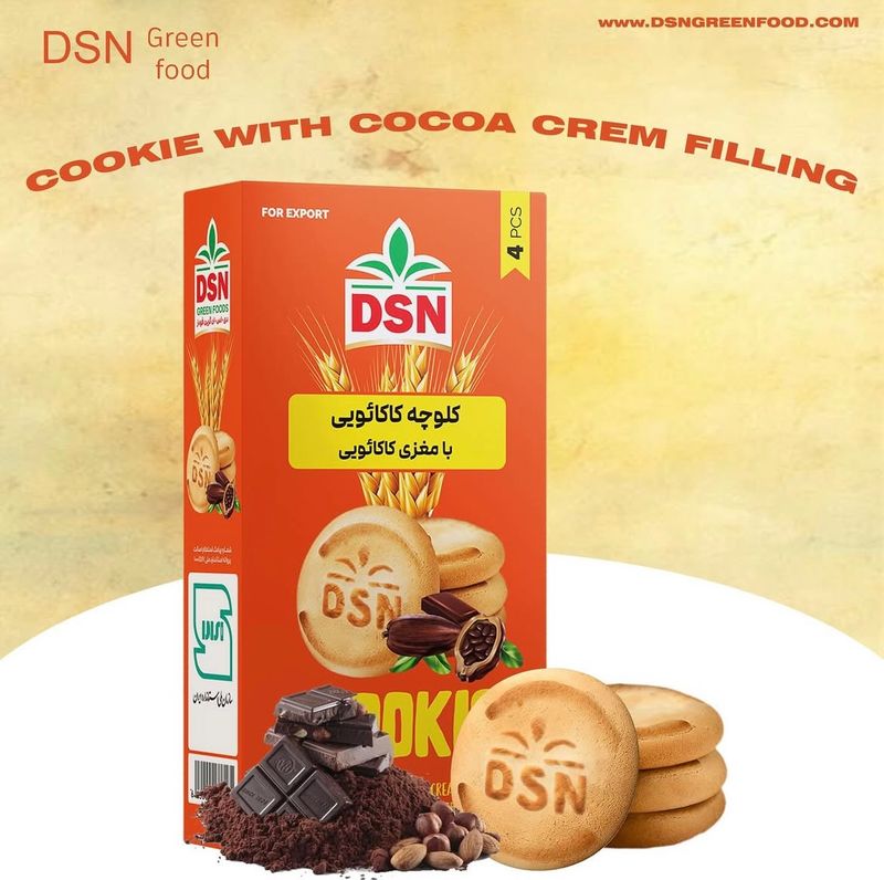 DSN - کلوچه کاکائویی ایران 180 گرمی DSN - کلوچه کاکائویی ایران 180 گرمی