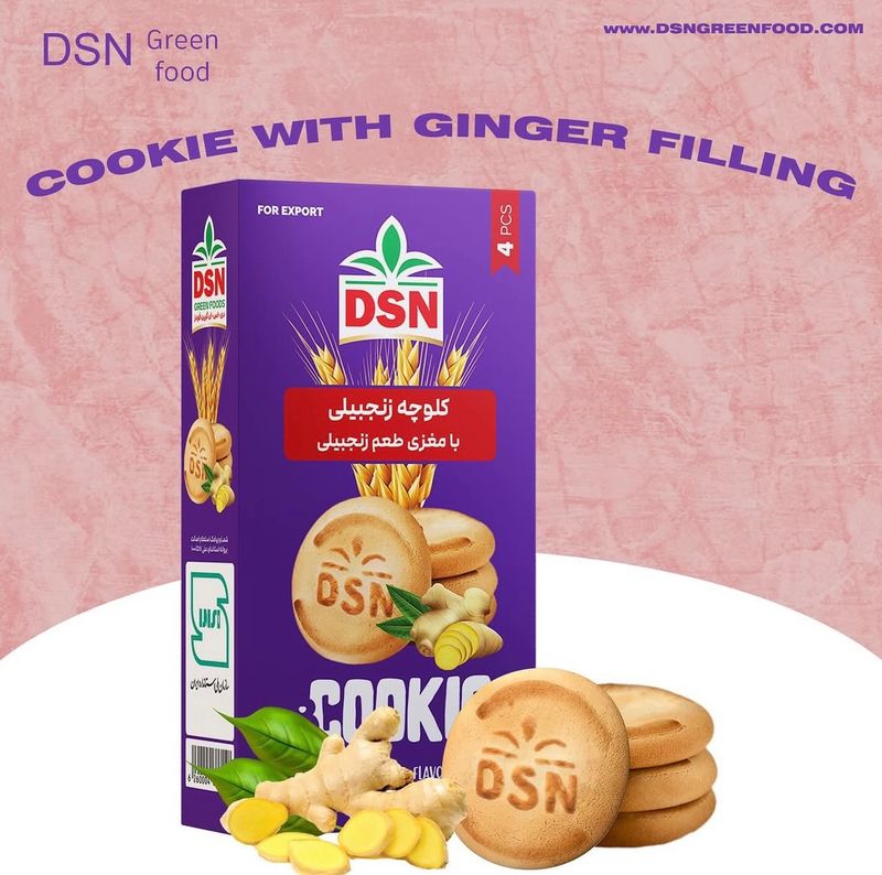 DSN - کلوچه زنجفیلی ایران 180 گرمی DSN - کلوچه زنجفیلی ایران 180 گرمی