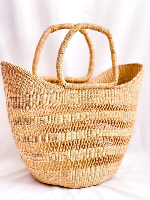 Neutral Beach Tote Basket
