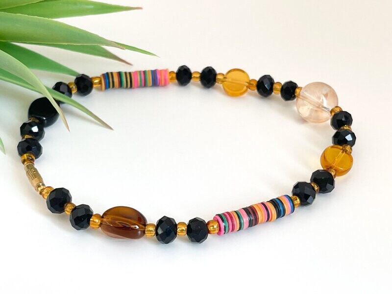 Crystal Large Beaded Anklet