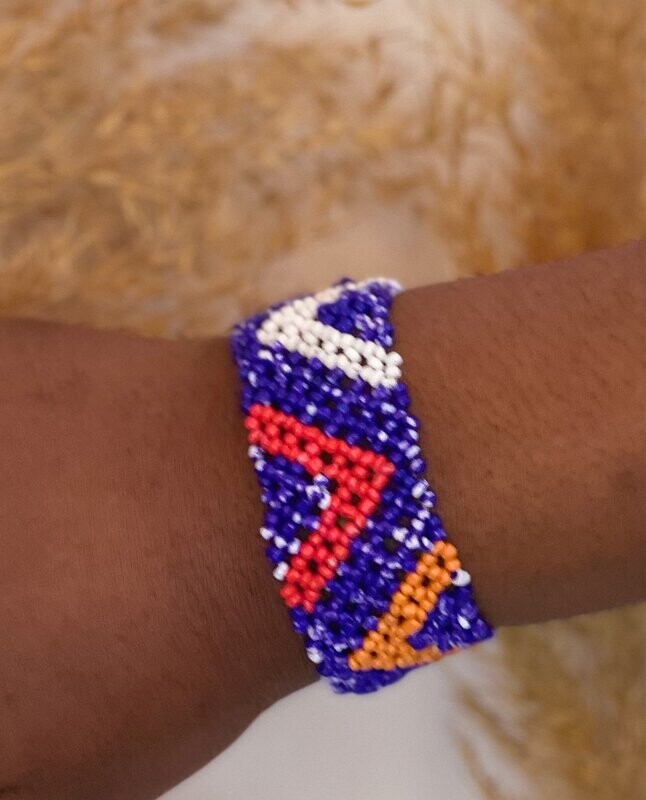 Blue Zulu Tribal Bracelet