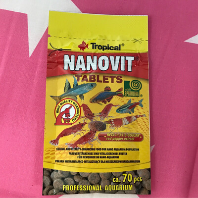 Tropical Nanovit Tabletten ca. 70 Stück 10 Gramm