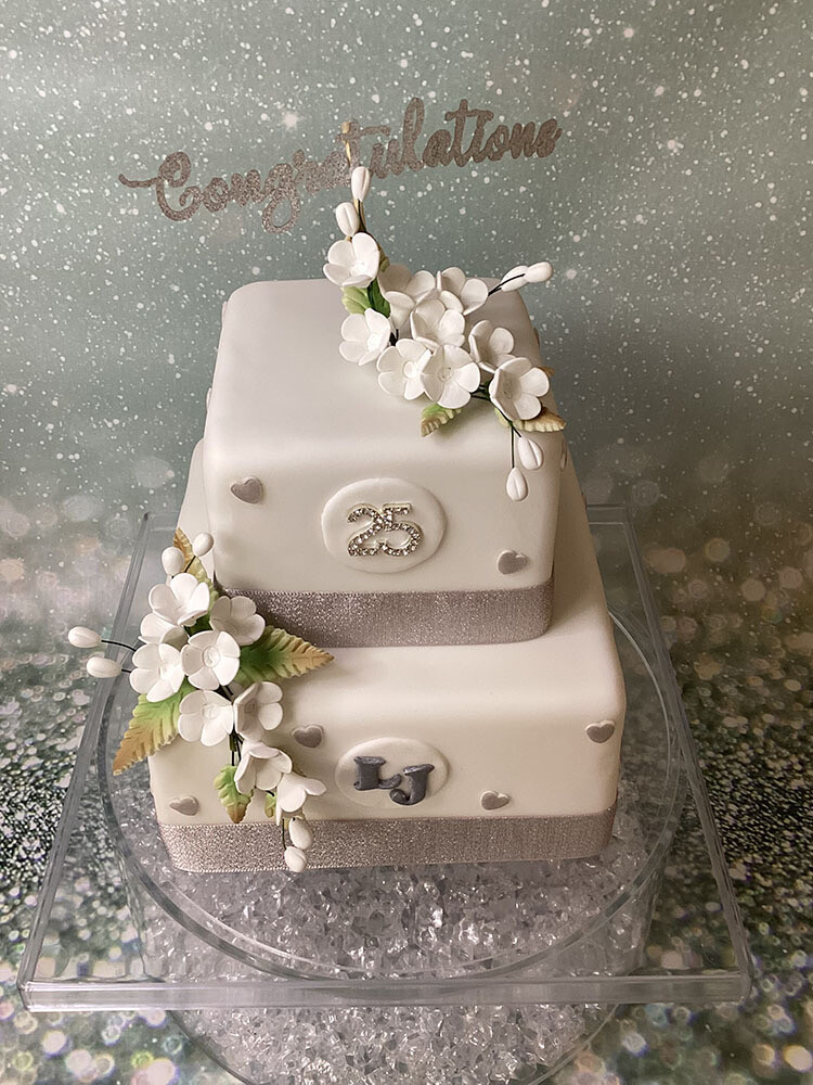 2 Tier Square Anniversary