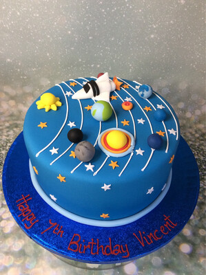 Space Theme With Planets