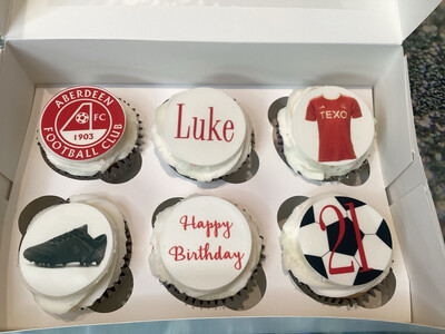 Football Themed Cupcakes