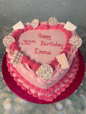 Heart With Piping &amp; Sweets