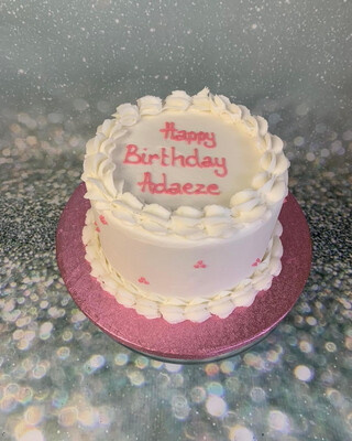 Frosting With Piped Dots