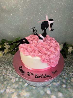 Lady in Dress Holding Number