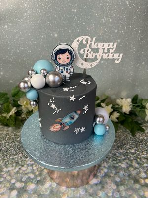 Space Theme Frosting And Baubles
