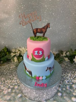 Horse Themed Cake