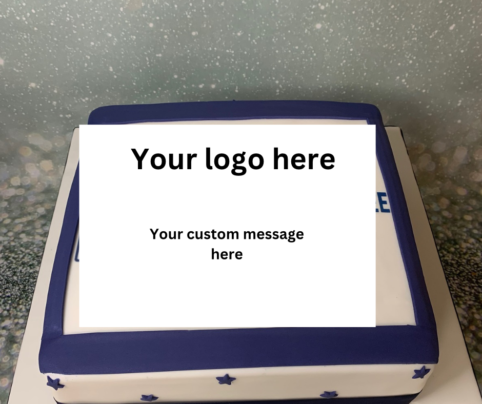 Custom Logo And Message Corporate Edible Image