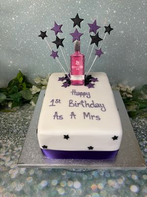 Gin Bottle &amp; Starburst