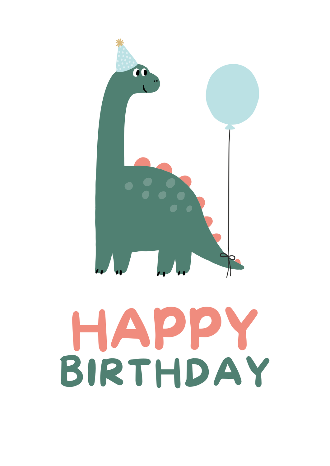 Cake In A Card Happy Birthday(Dinosaur)