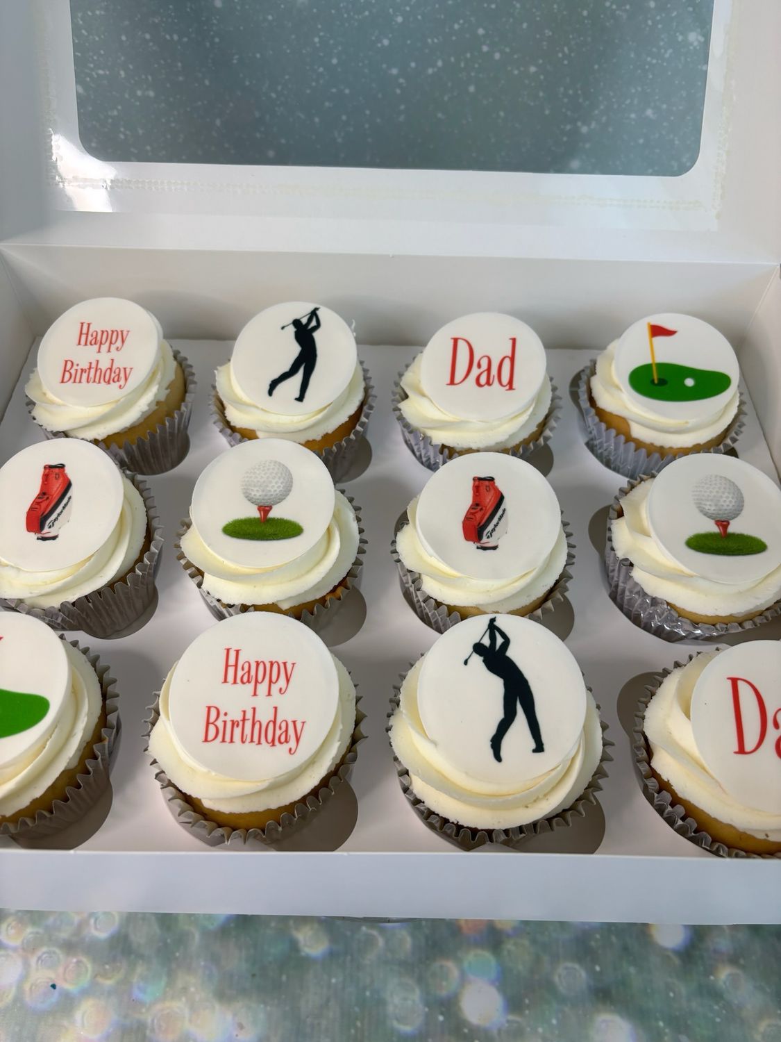 Golf Themed Cupcakes (edible Image Toppers)