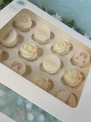 Prosecco Themed Cupcakes