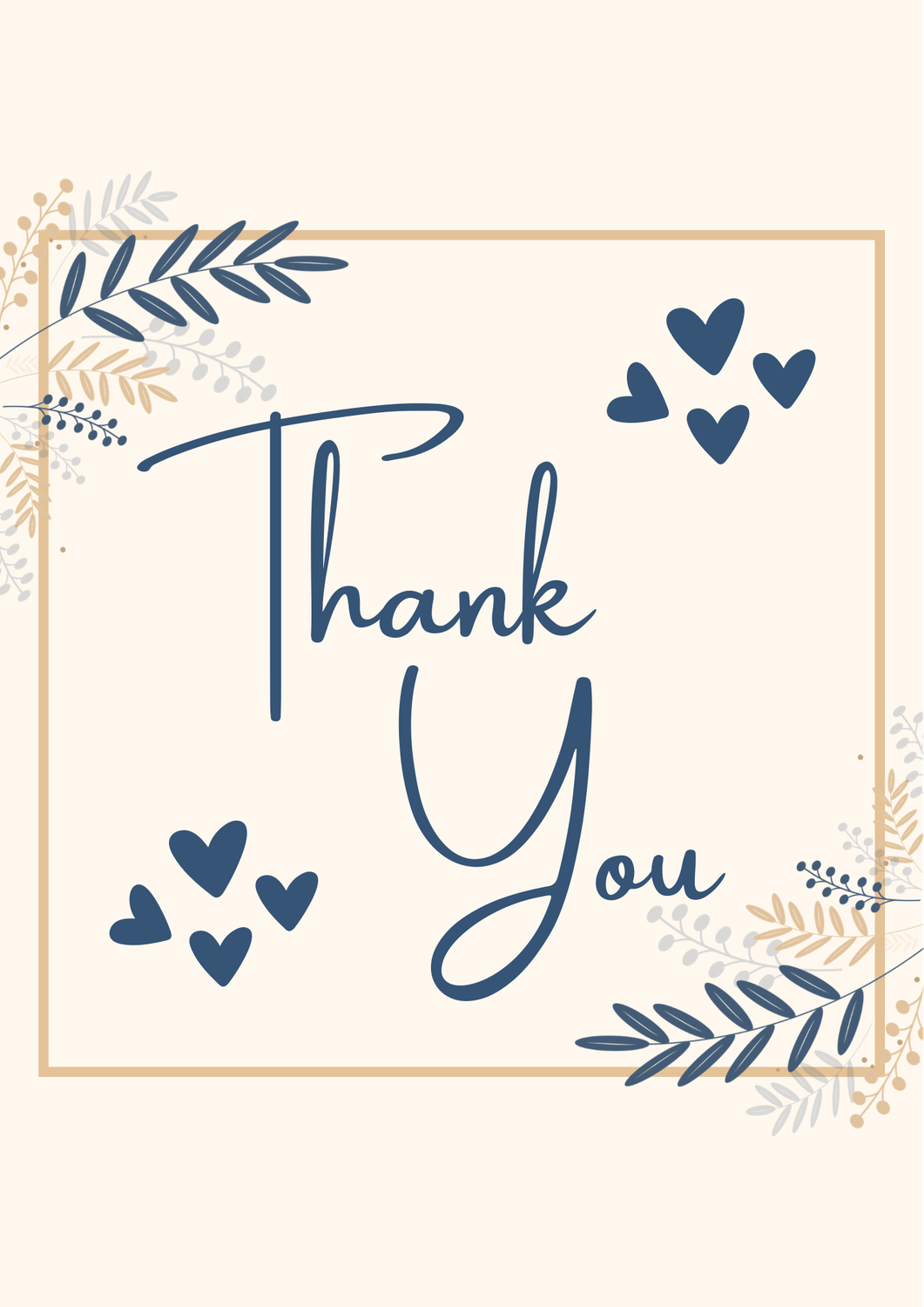 Cake In A Card Thank You