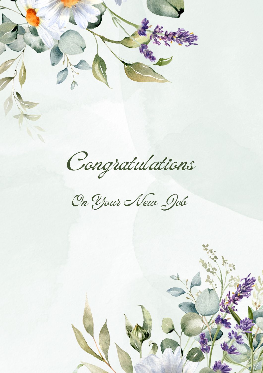 Cake In A Card New Job (floral)