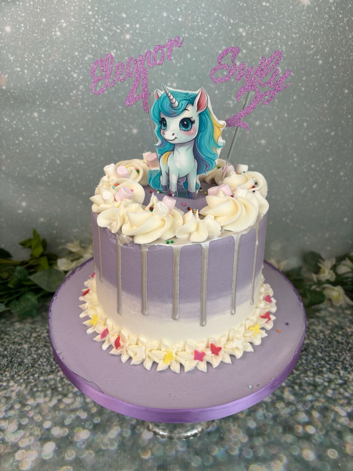 Unicorn With Ombré Frosting And Drip