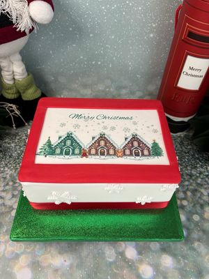 Rich Fruit Gingerbread House Edible Image