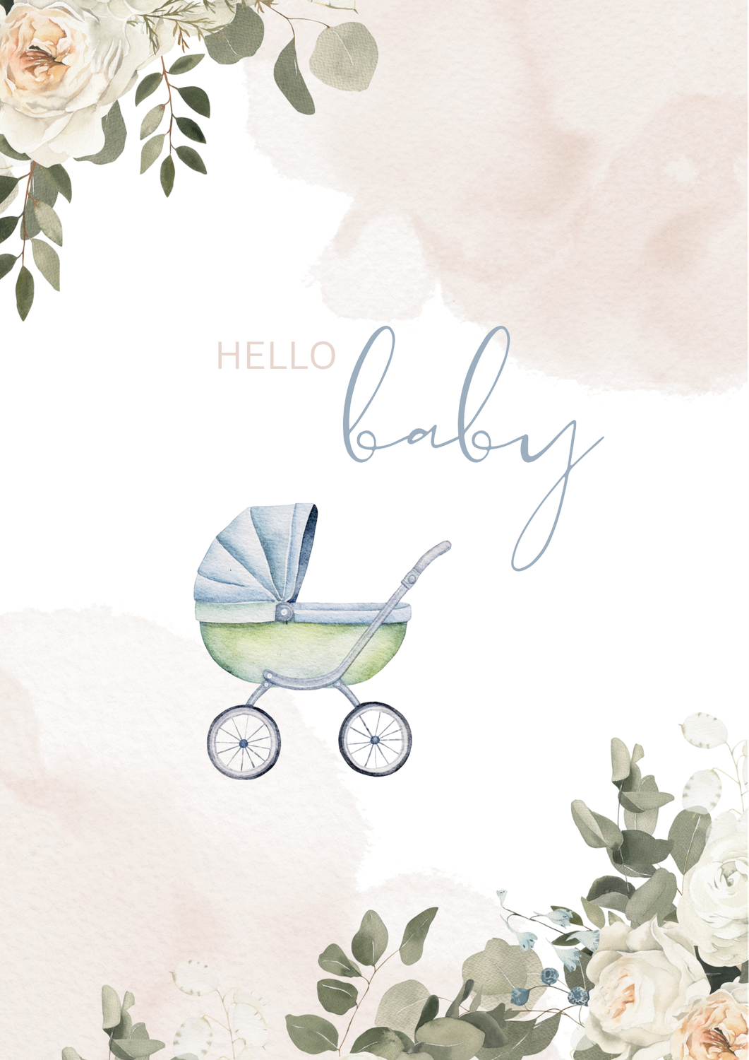 Cake In A Card New Baby