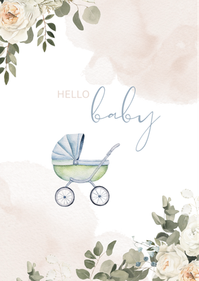 Cake In A Card New Baby