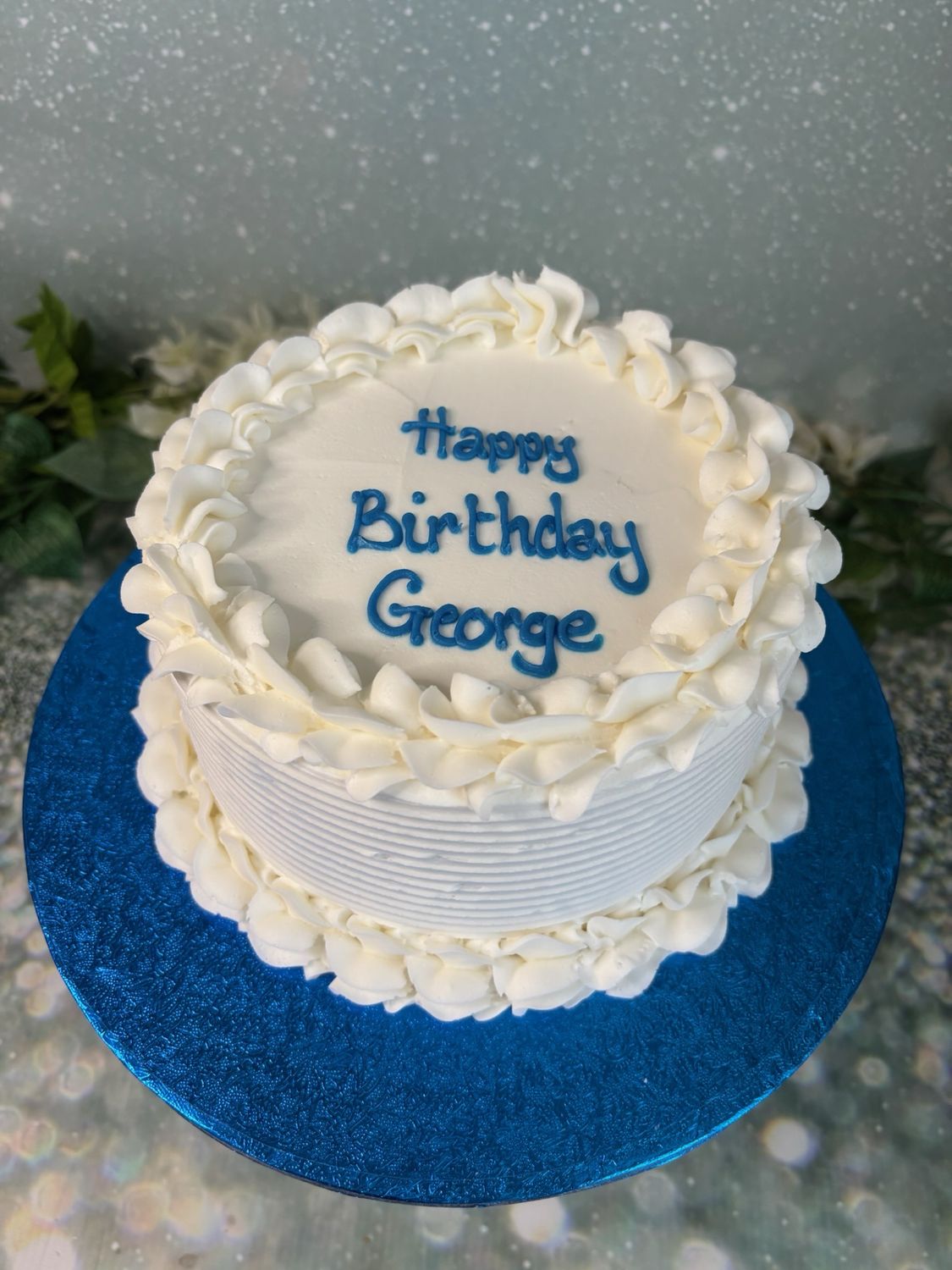 Frosting With Message And Textured Sides