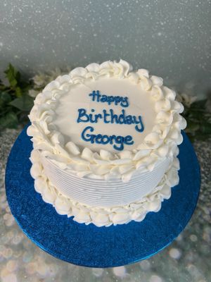 Frosting With Message And Textured Sides