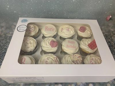 Girls Cupcakes Design 1 (cream Frosting)