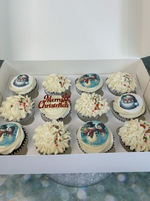Christmas Cupcakes(Snow Couple &amp; Santa)