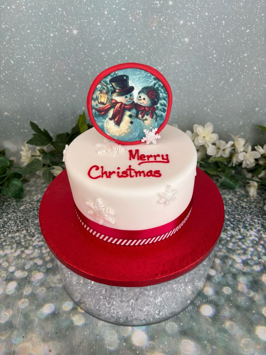 Christmas Snow Couple