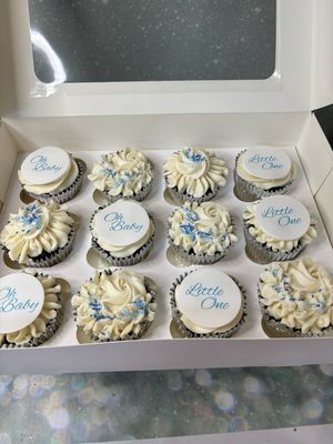 Baby Shower Cupcakes (Disc Topper And Sprinkles)