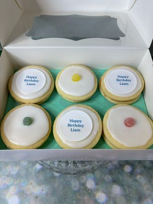 Shortbread (iced) With Sweeties And A Message