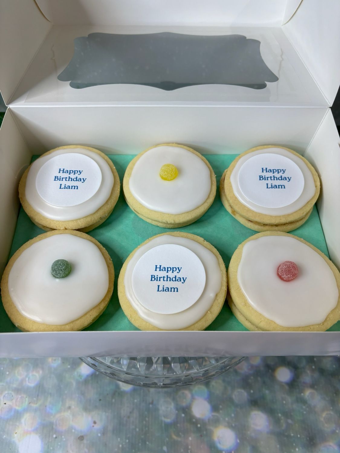 Shortbread (iced) With Sweeties And A Message