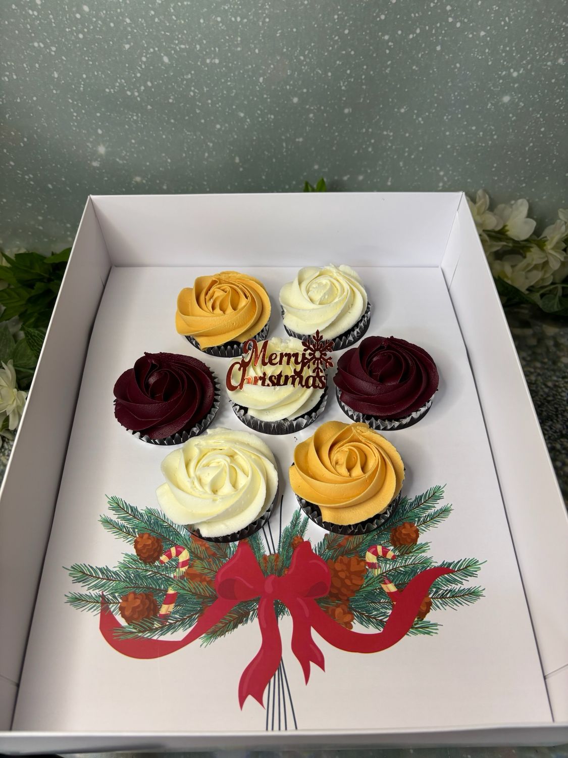 Christmas Cupcake Bouquet