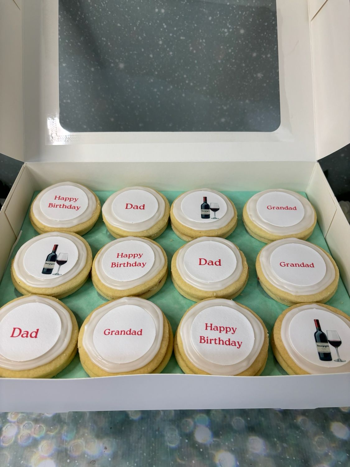 Shortbread (iced) With A Message And Image Of Your Choice