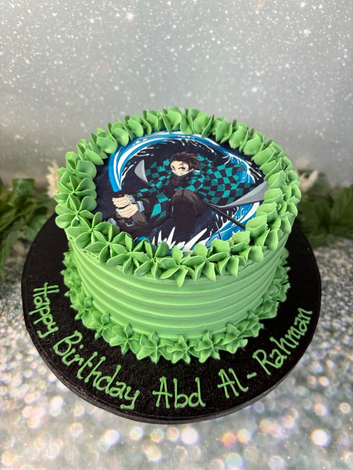 Edible Image Round Cake(coloured frosting)