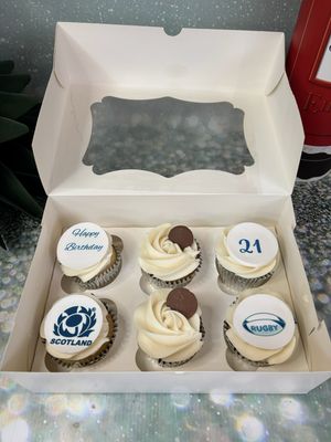 Rugby Cupcakes