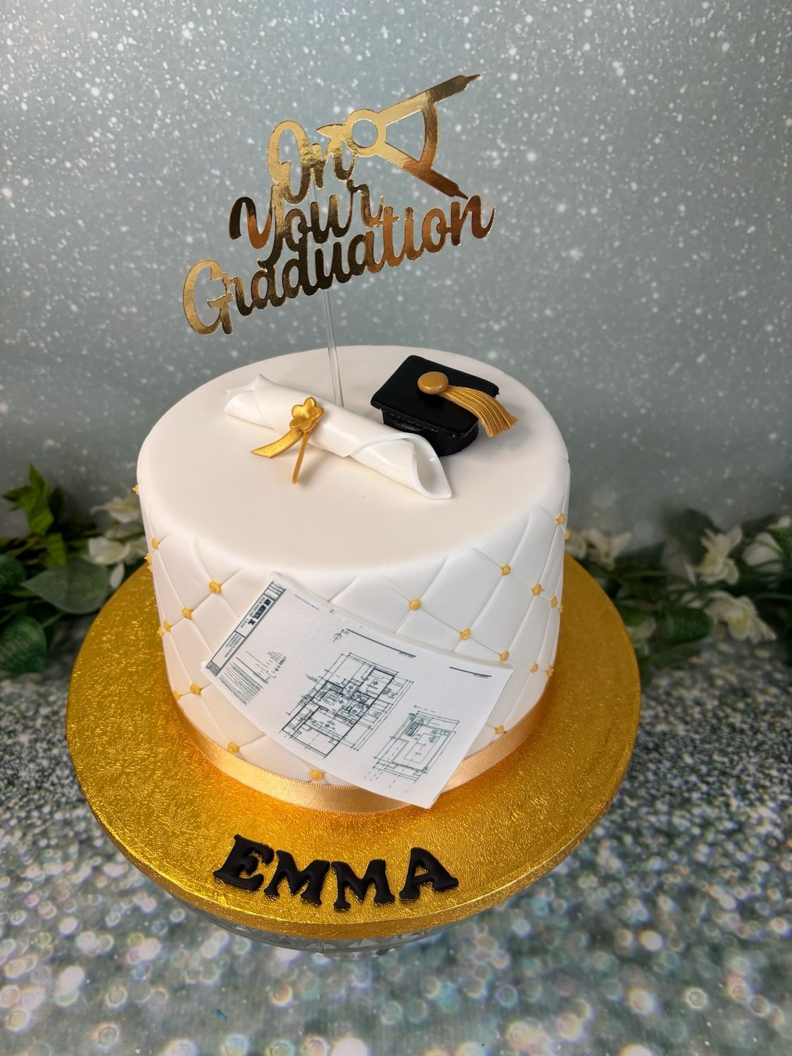 Graduation Quilted With Architect/Planner Theme