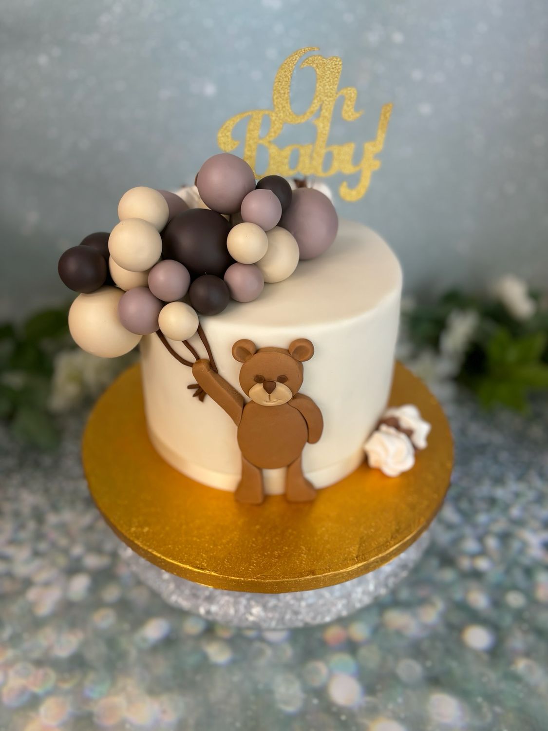 Baby Shower Bear &amp; Balloons