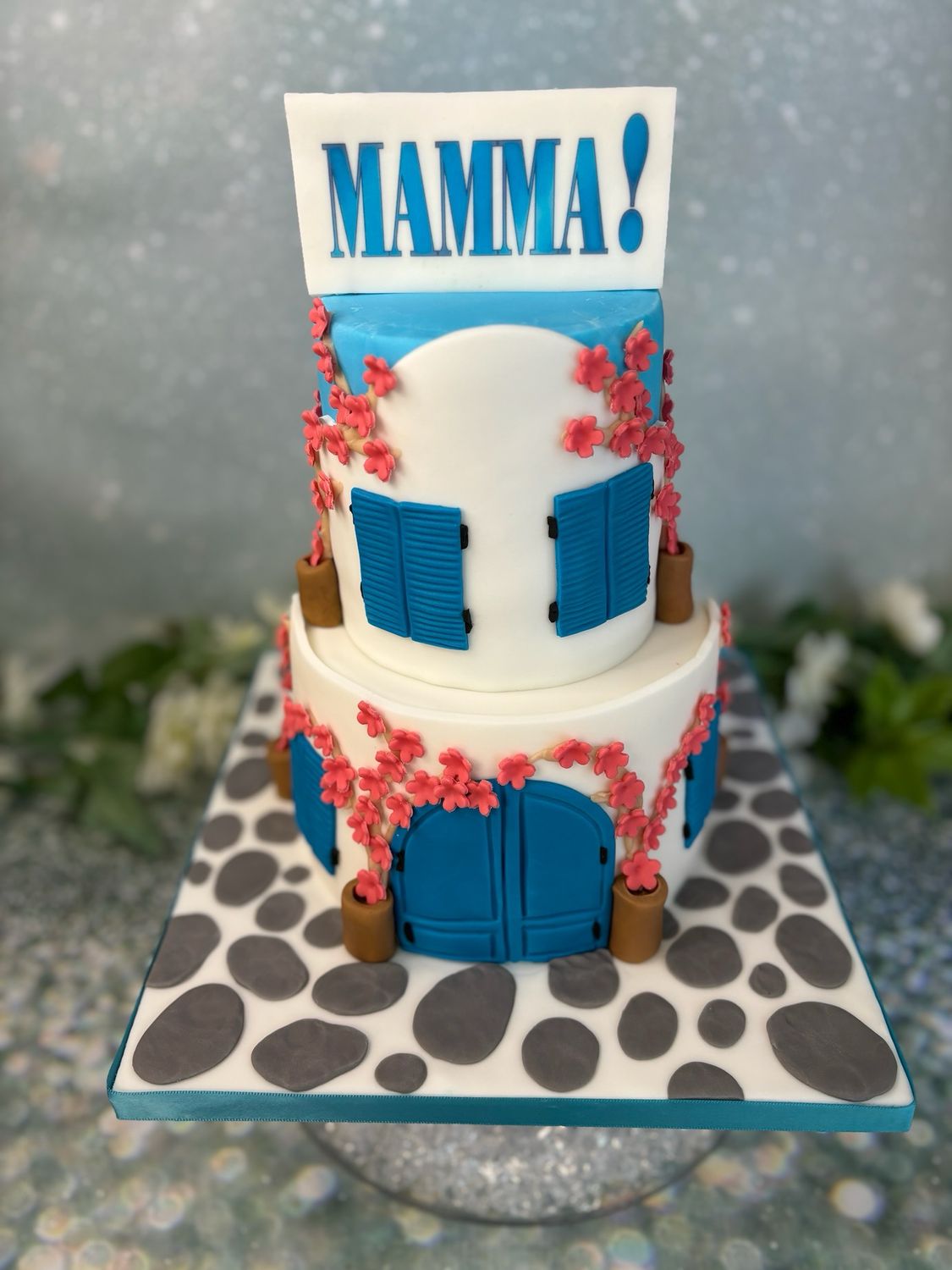 2 Tier Mamma Mia Baby Shower